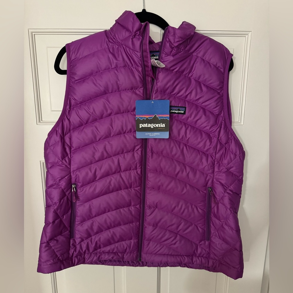 NWT Patagonia Down Sweater Vest Purple XL